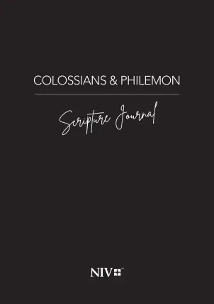 Colossians and Philemon NIV Scripture Journal