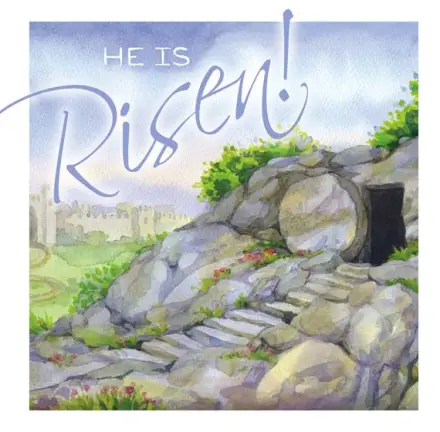 Risen Easter Card