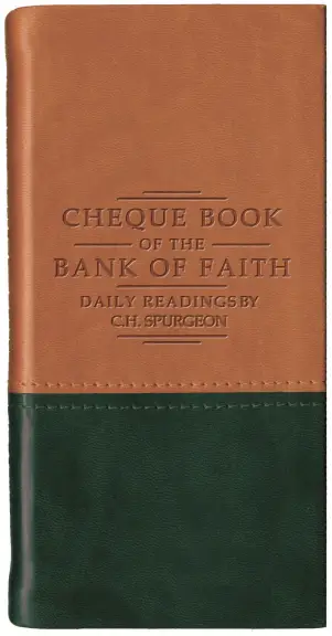 Chequebook of the Bank of Faith – Tan / Green
