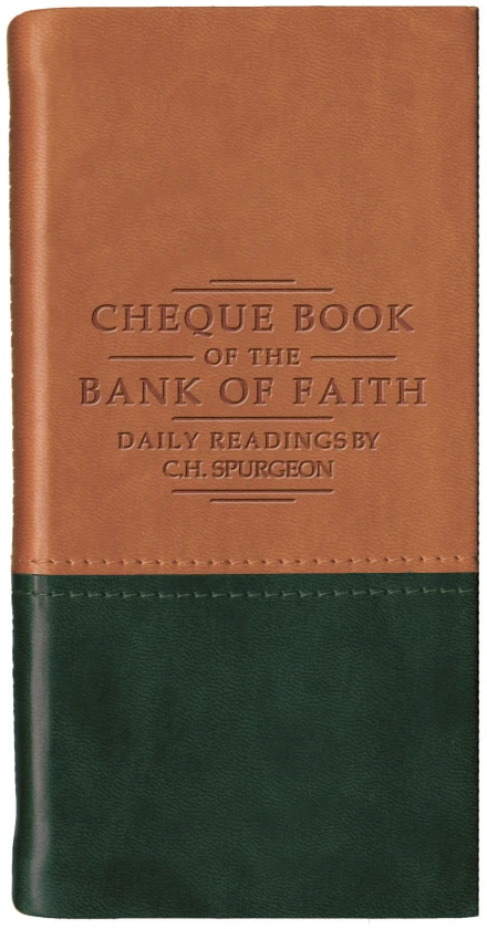 Chequebook of the Bank of Faith – Tan / Green