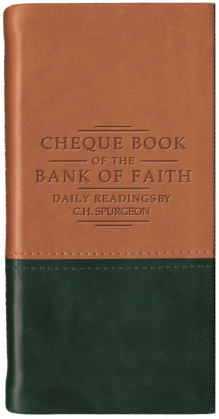Chequebook Of The Bank Of Faith – Tan / Green