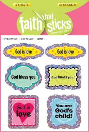 God Is Love Stickers