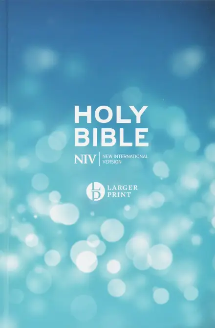 NIV Larger Print Hardback Bible - Blue (10 Pack)
