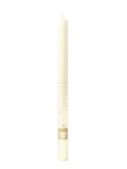 Advent Candle - Ivory Names of Jesus *Nativity Scene*