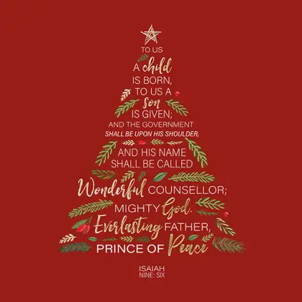 Isaiah 9v6 Christmas Cards (Pack of 10)