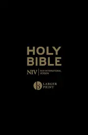 NIV Larger Print Personal Black Leather Bible