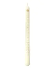 Advent Candle - Names of Jesus *Star* (Ivory)