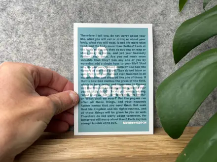 Do Not Worry (Matt 6) Postcard 10 Pack