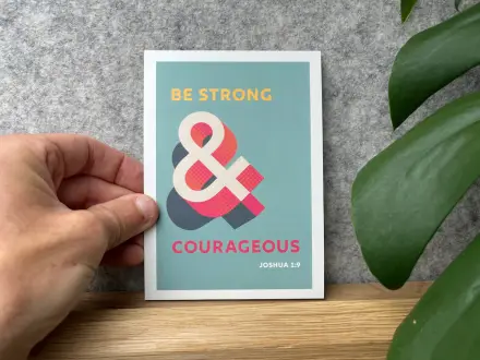 Be Strong (Joshua 1:9) Postcard 10 Pack