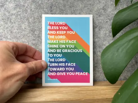 The Lord Bless you (Num 6:24) Postcard 10 Pack