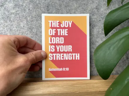 Nehemiah 8:10 Postcard 10 Pack