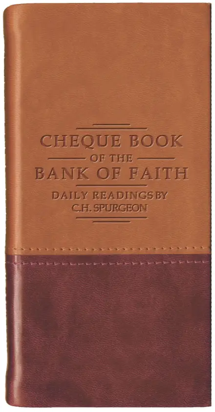 Chequebook Of The Bank Of Faith - Tan / Burgundy