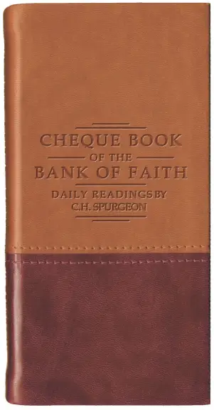 Chequebook of the Bank of Faith - Tan / Burgundy
