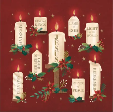 Names of Jesus Christmas Cards (Pack of 10)