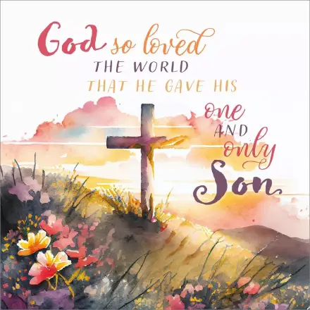 God so loved the world John 3:16 Cards