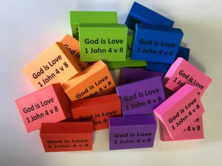 Eraser With Scripture Text