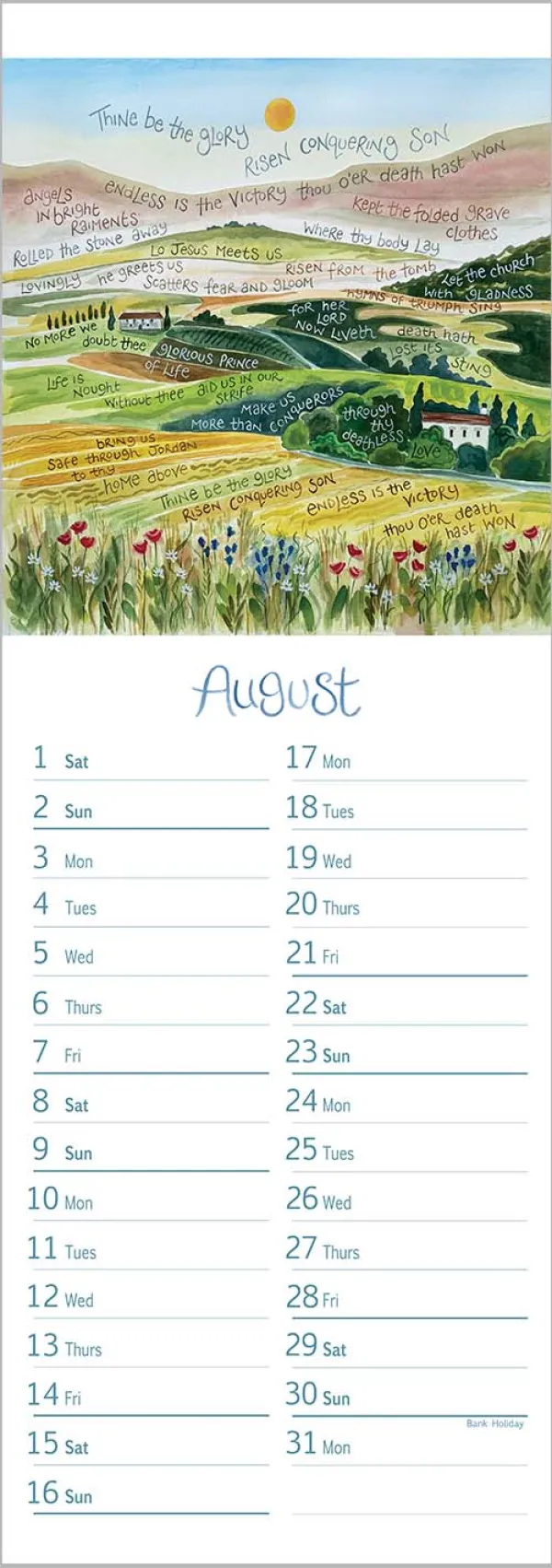 Slimline Calendar 2026