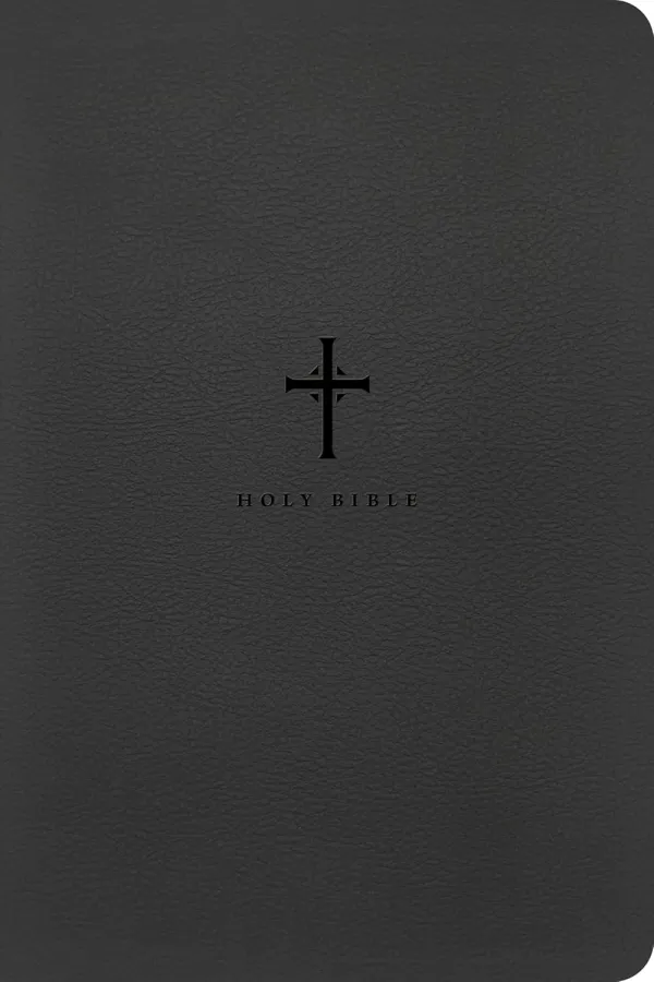 NLT Large Print Premium Value Thinline Bible, Filament Enabled (LeatherLike, Black Cross)