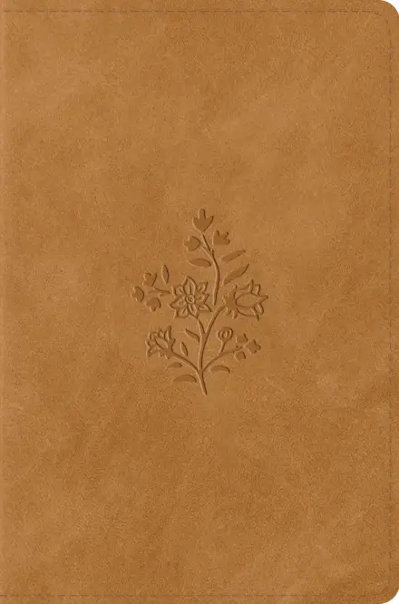 ESV Compact Bible (TruTone, Nubuck Caramel, Wildflower)