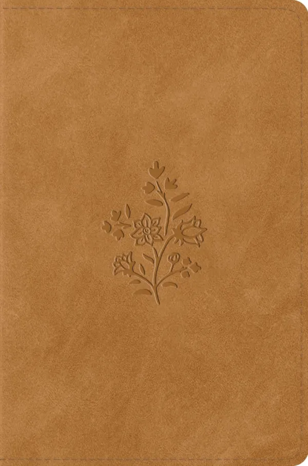 ESV Compact Bible (TruTone, Nubuck Caramel, Wildflower)