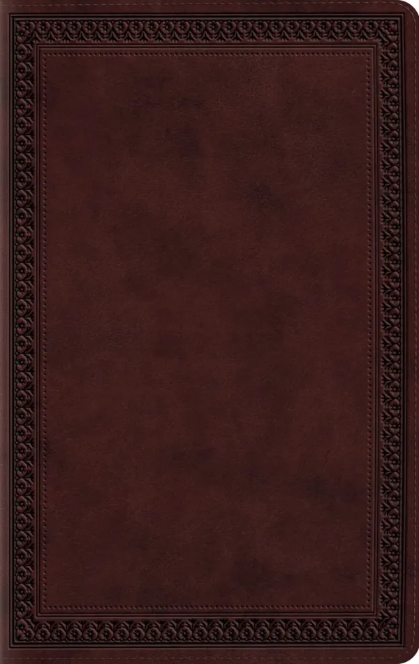 ESV Large Print Value Thinline Bible (TruTone, Mahogany, Border)