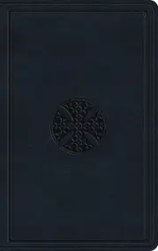 ESV Large Print Value Thinline Bible (TruTone, Navy, Mosaic Cross)