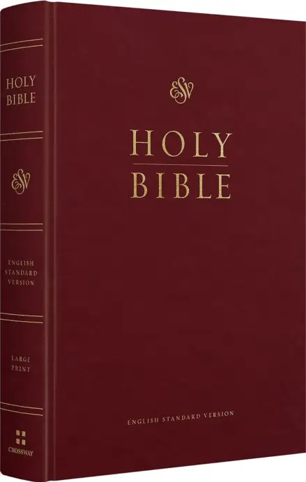 ESV Pew and Worship Bible, Large Print (Hardover, Burgundy)