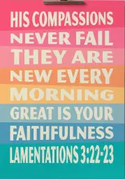 Lamentations 3v22-23
