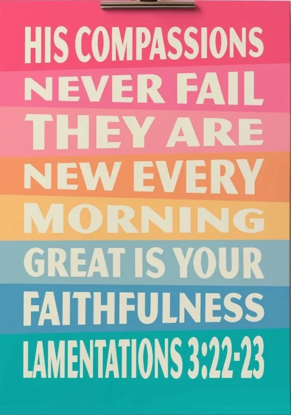Lamentations 3v22-23