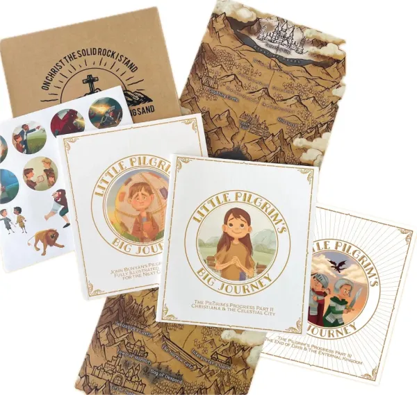 Little Pilgrim's Big Journey Coloring Book Set (Part I, II, III)