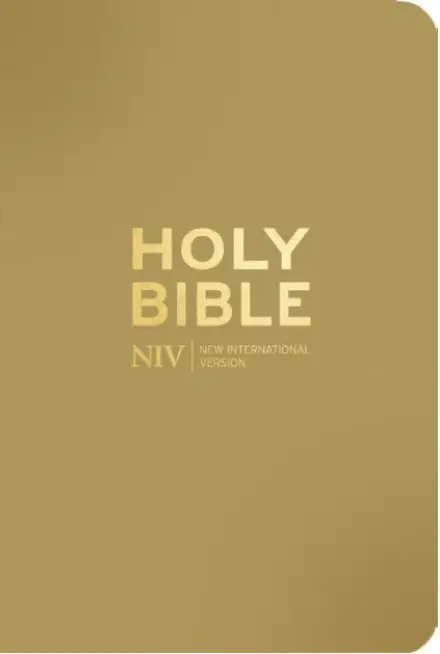 NIV Pocket Latte Bible with Gold Zip