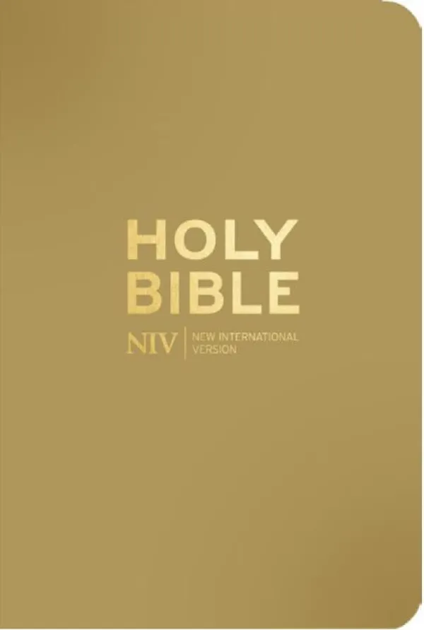 NIV Pocket Latte Bible with Gold Zip