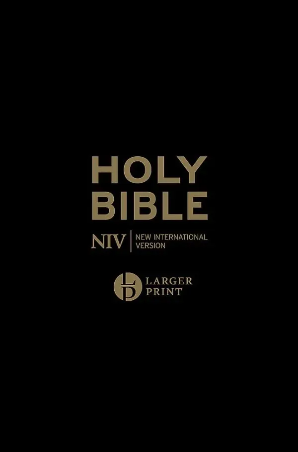 NIV Larger Print Personal Black Leather Bible