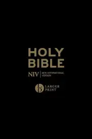 NIV Larger Print Personal Black Leather Bible