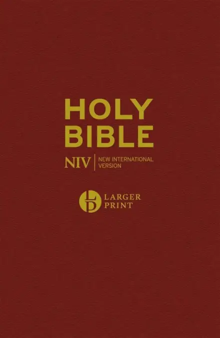 NIV Larger Print Bible, Burgundy (Pack of 10)