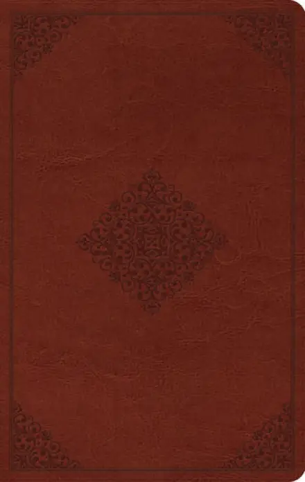 ESV Large Print Value Thinline Bible (TruTone, Tan, Ornament Design)