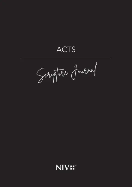 Acts NIV Scripture Journal