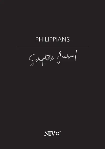 Philippians NIV Scripture Journal