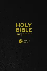 NIV Larger Print Bible, Black